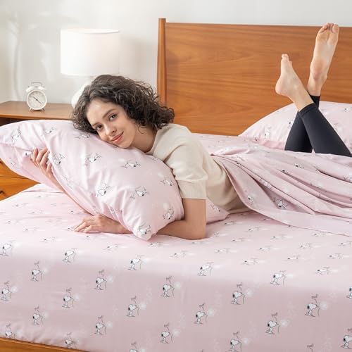 Berkshire Blanket Peanuts Snoopy Kids Sheet Set Full Size 4 Piece