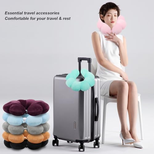 Sexysamba Daisy Flower Travel Neck Pillow for Adults Kids
