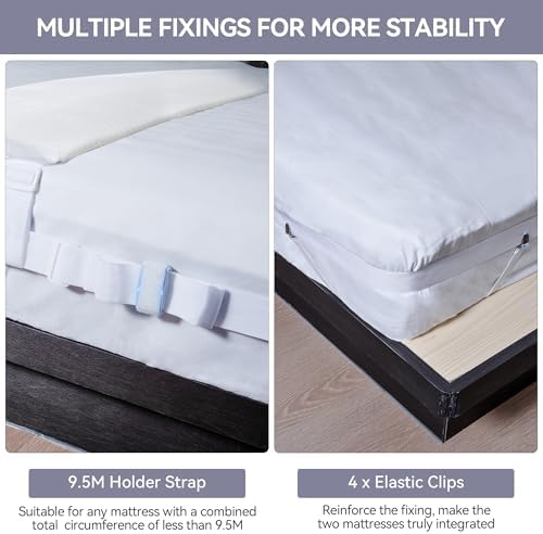 CZL Twin to King Bed Bridge Converter Kit with Strap