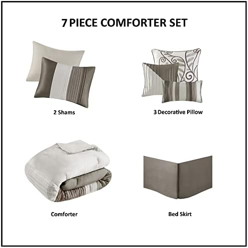 Madison Park Amherst Faux Silk 7-Piece Comforter Set
