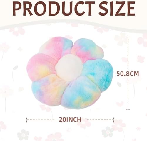 AmyToo 20 Daisy Flower Throw Pillow Cute Home Decor Cushion