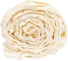 Organic Cotton Twin Fitted Sheet - 100 GOTS Certified Soft Breathable