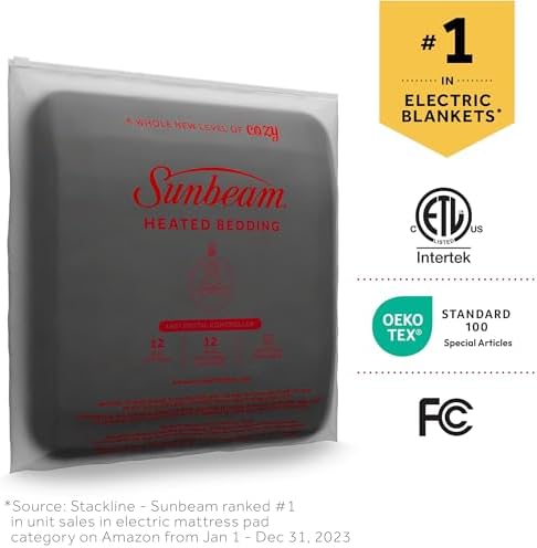Sunbeam Royal Ultra Fleece Heated Electric Blanket Queen Size 1