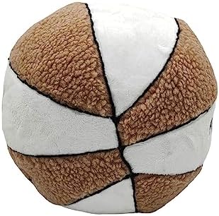 118 Inch Basketball Face Throw Pillow for Kids