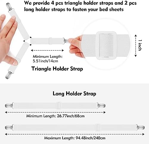 Eiruseed Bed Sheet Holder Straps 42 Pcs Set 1