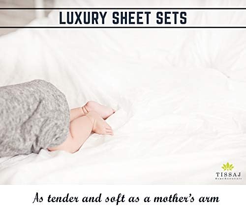 Tissaj Organic Cotton Sheets Twin XL Set of 3