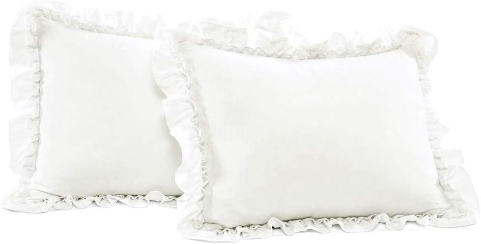 Lush Decor - Ella White Comforter Set with Shams