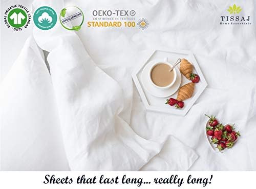 Tissaj Organic Cotton Sheets Twin XL Set of 3