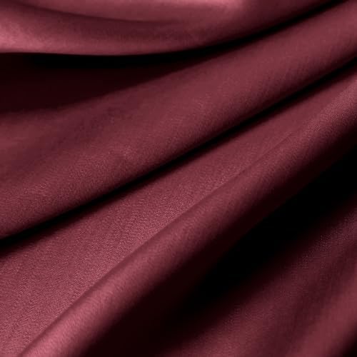 300-Thread-Count Cotton Twin Bed Skirt in Burgundy