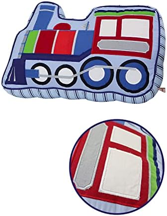 Brandream Train Shaped Throw Pillow for Kids Boys Bedroom