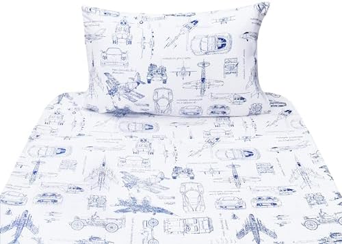 J-pinno 3-Piece Kids Cotton Bedding Set with Cartoon Print