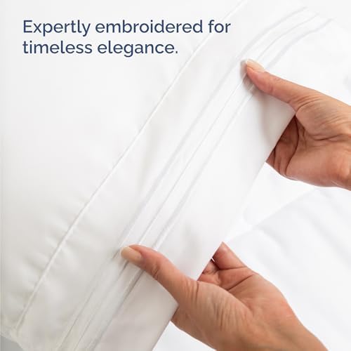 CGK Unlimited Wrap Around Dust Ruffle Bed Skirt 2 Pillowcases Bundle - White
