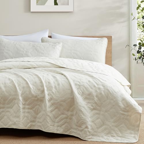 HLCME Logan - 3 Piece Queen Quilt Set Beige