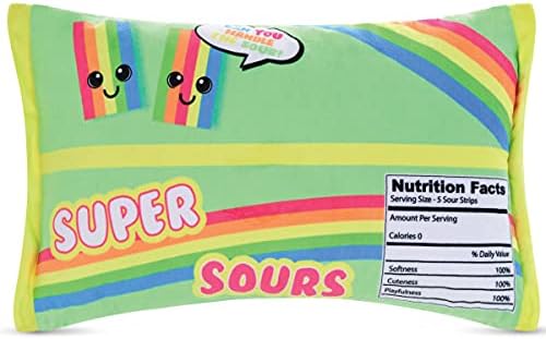 iscream Super Sours Strawberry Fleece Pillow Set