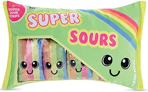 iscream Super Sours Strawberry Fleece Pillow Set