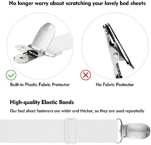 Eiruseed Bed Sheet Holder Straps 42 Pcs Set 1