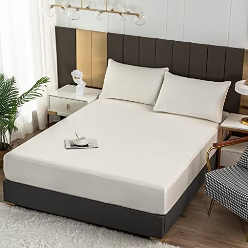 Crown Collection Premium 600-TC Egyptian Cotton Fitted Sheet California King White