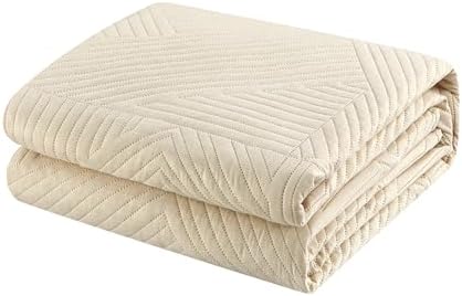 Chic Home Sianna 3 Piece Queen Quilt Set - Beige