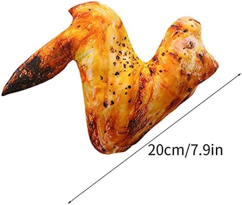 3D Fried Chicken Leg Plush Pillow 20cm Fun Decor