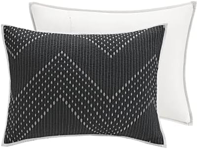 INKIVY Reversible Cotton Quilt Set - Chevron Design
