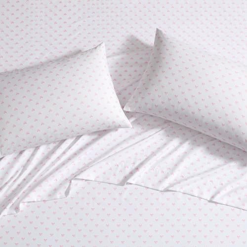 Laura Ashley Kids Sheet Set with Bows Pink Twin XL
