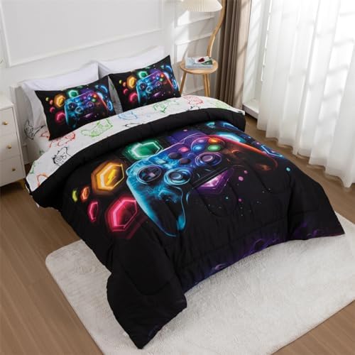 NTBED Game Console Comforter Set - Space Universe Design - 5Pcs for Kids