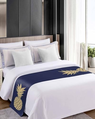 Sabolny Geometric Pineapple King Size Bed Runner Scarf Luxury 94x20
