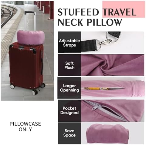 NK HealthCare Stuffable Travel Pillow No Filler Pink