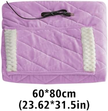 Soft Flannel Heated Throw Blanket - Portable Rechargeable Electric Blanket for Winter