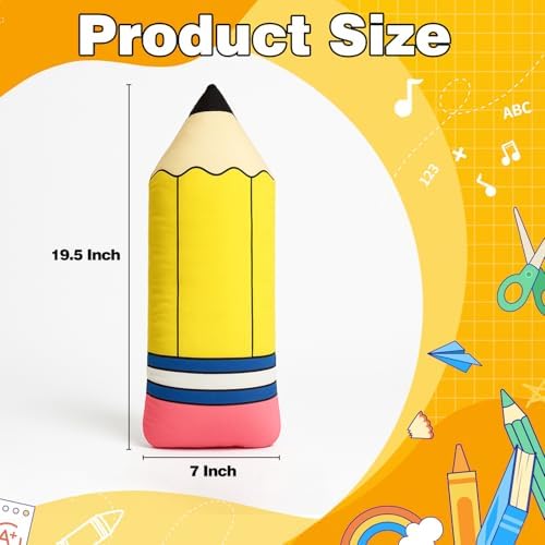 Aymolas Cute Pencil Shaped Plush Pillow for Kids
