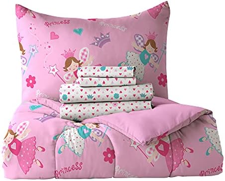 Dream Factory Magical Princess Ultra Soft Comforter Set Pink Twin