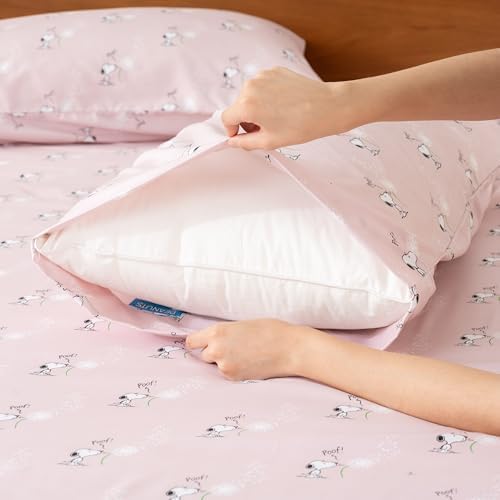 Berkshire Blanket Peanuts Snoopy Kids Sheet Set Full Size 4 Piece