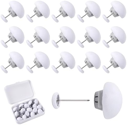 16pcs Duvet Clips with Mushroom Buttons and Iron Nails