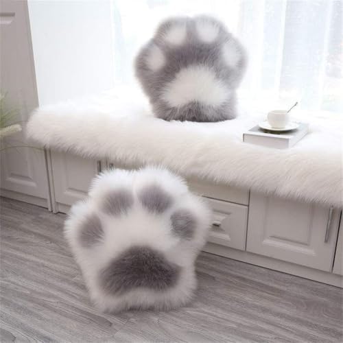 FEQOQO Cute Cat Paw Pillow Double Sided Plush