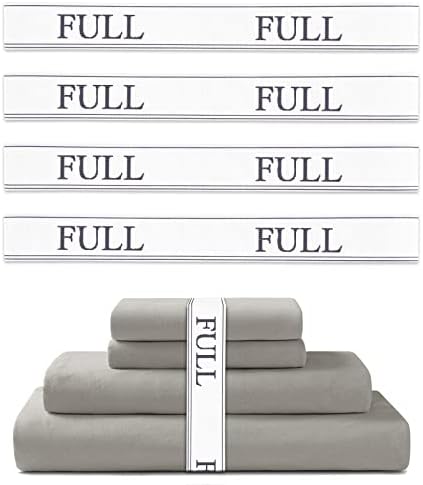 Monalife Sheet Organizer Bands - 4 Pack for Sheet Storage
