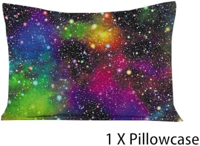 NiuOne Galaxy Rainbow Space Sheet Set Twin 2PCS with Pillowcase