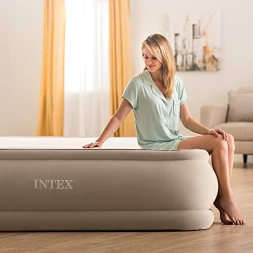 Intex ThermaLux Air Mattress Queen with Digital Pump