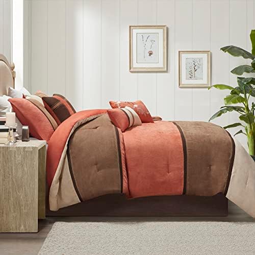 Madison Park Palisades Faux Suede Comforter Set 7 Piece 1