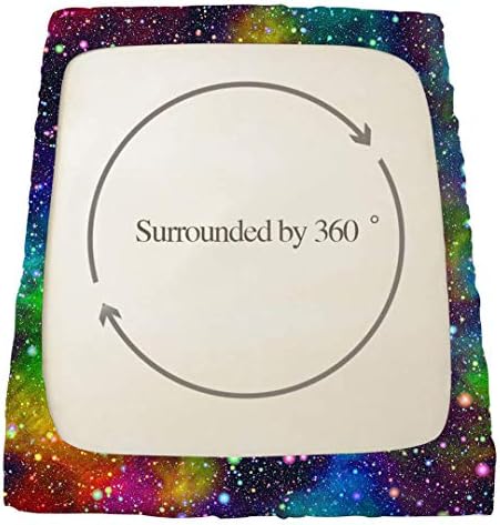 NiuOne Galaxy Rainbow Space Sheet Set Twin 2PCS with Pillowcase