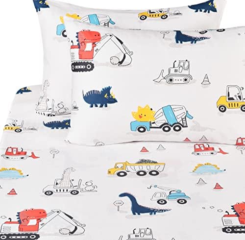 J-pinno Dinosaur Digger Kids Bedding Set