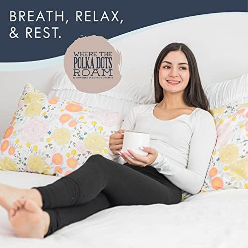 Light Floral Queen Bed Sheets Set by Where The Polka Dots Roam
