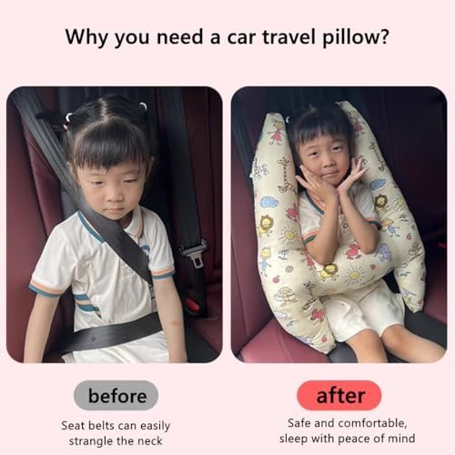 SIQITECHNO H-Shape Travel Pillow for Kids Adults