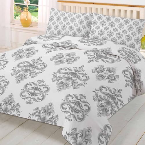 3 Piece Queen Size Bedding Set with Zipper Closure