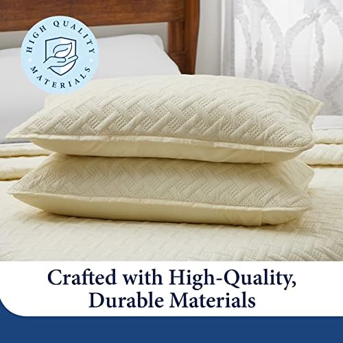 Cosy House Collection Bamboo Rayon Quilt Set 3-Piece
