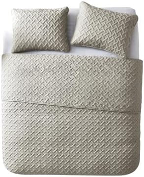 VCNY Home Quilt Super Soft Reversible Bedding Set Twin Nina Taupe