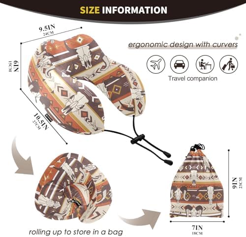 Burbuja Western Aztec Neck Pillow for Travel
