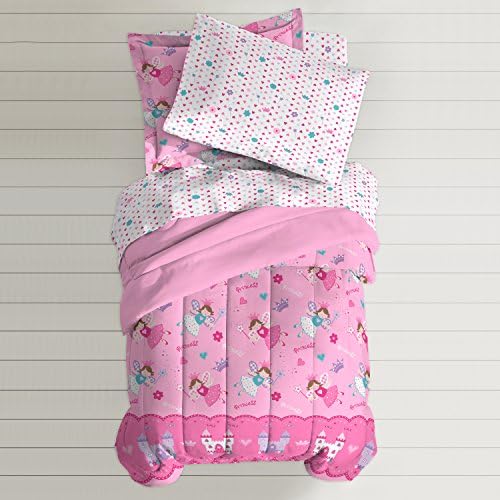 Dream Factory Magical Princess Ultra Soft Comforter Set Pink Twin