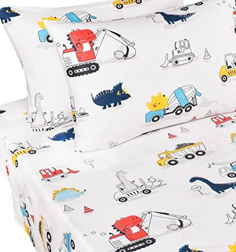 J-pinno Dinosaur Digger Kids Bedding Set