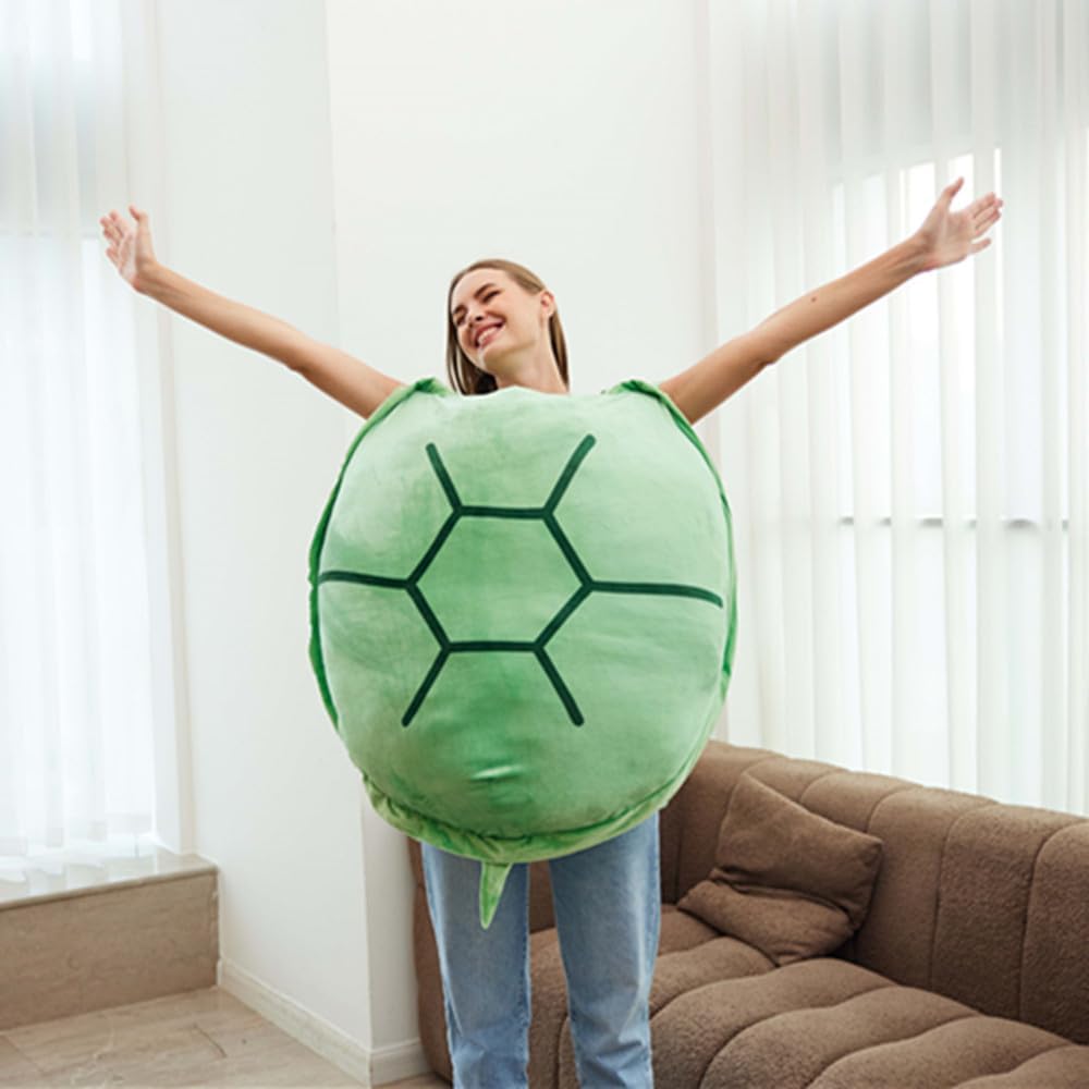 SEAHOME Wearable Turtle Shell Pillow 40 Inch Plush Costume for Kids Adults
