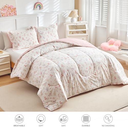 Joyreap 3pcs Cotton Comforter Set for Girls